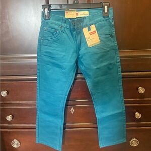 Levi's Kids Teal Slim Straight Jeans